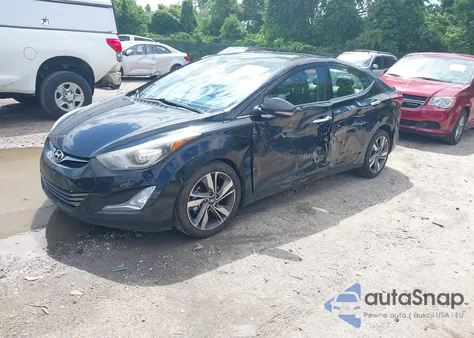 2014 Hyundai Elantra Limited from USA, damaged, VIN 5NPDH4AE4EH541137